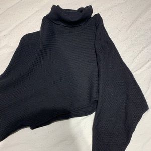 Wilfred free - crop cashmere cowl neck sweater